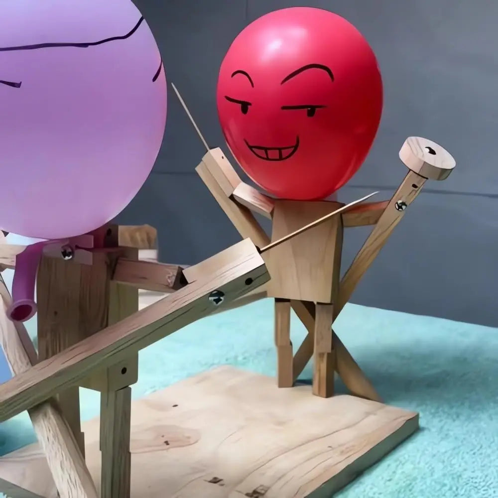Bamboo Sword Duel | Wooden Balloon Fencing Toy