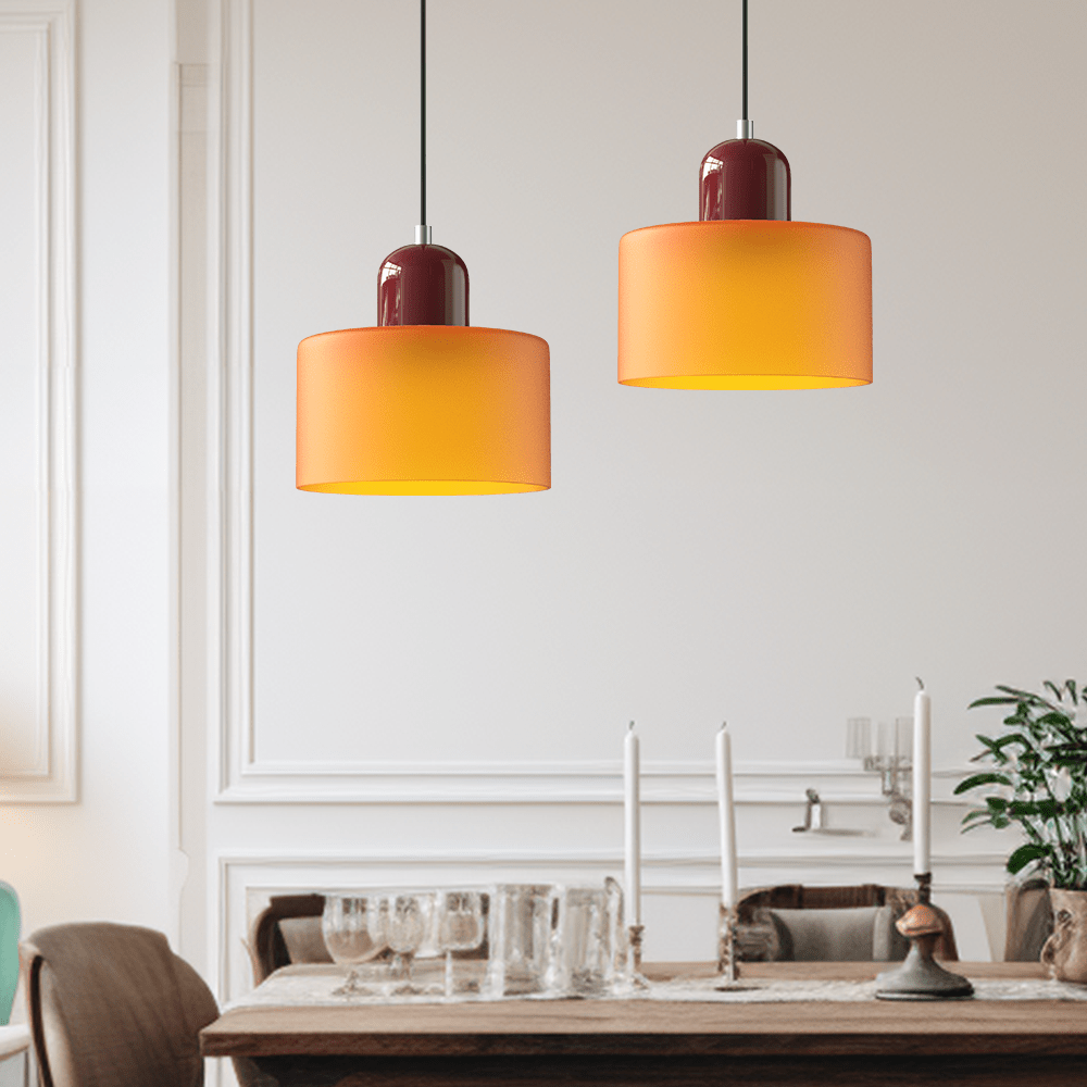 Bauhaus-Inspired Glass Pendant Light for Kitchen Island & Modern Spaces 2