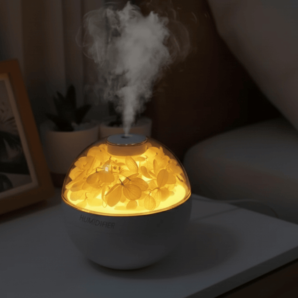 Bedroom Humidifier Mini Compact USB Ultrasonic with Whisper-Quiet Mist
