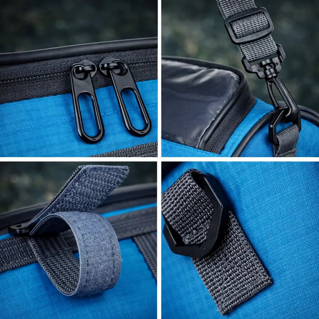 Bike Handlebar Storage Bag | Touchscreen Phone Window, 22 x 12 x 12.5 cm | Waterproof Nylon, Hook-and-Loop Mount
