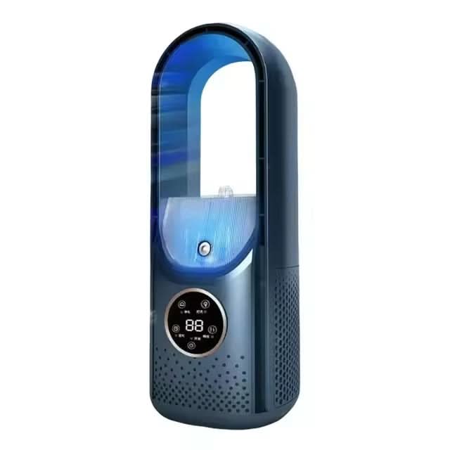 Blade-Free Fan With UV Air Purifier - Compact Design