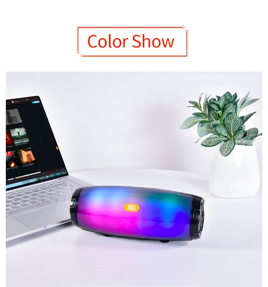 Bluetooth LED Speaker | Barrel Body, Colour Light Panel
