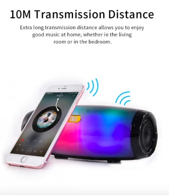 Bluetooth LED Speaker | Barrel Body, Colour Light Panel