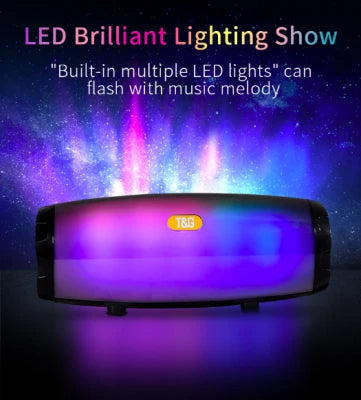 Bluetooth LED Speaker | Barrel Body, Colour Light Panel