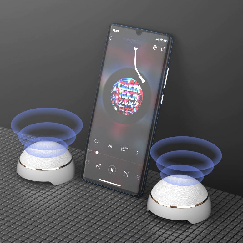 Bluetooth Speaker Waterproof ABS Battery Powered with Detachable Twin Design