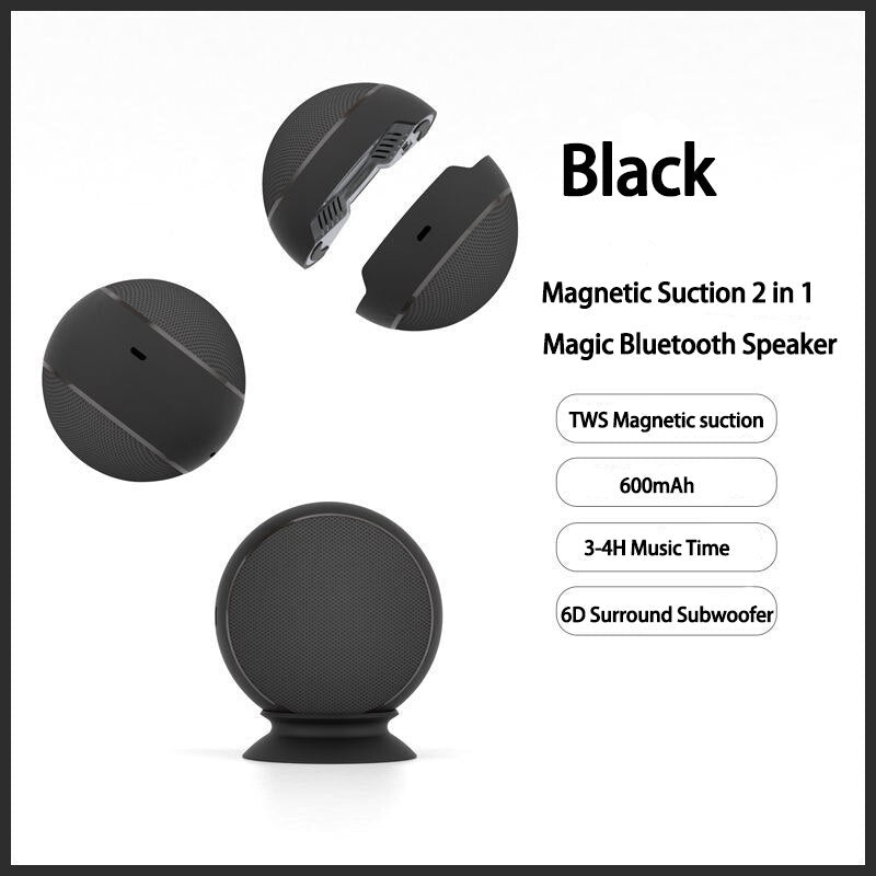 Bluetooth Speaker Waterproof ABS Battery Powered with Detachable Twin Design