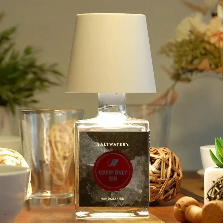Bottle Lamp LED Rechargeable Waterproof Aluminium with 3 Light Colours