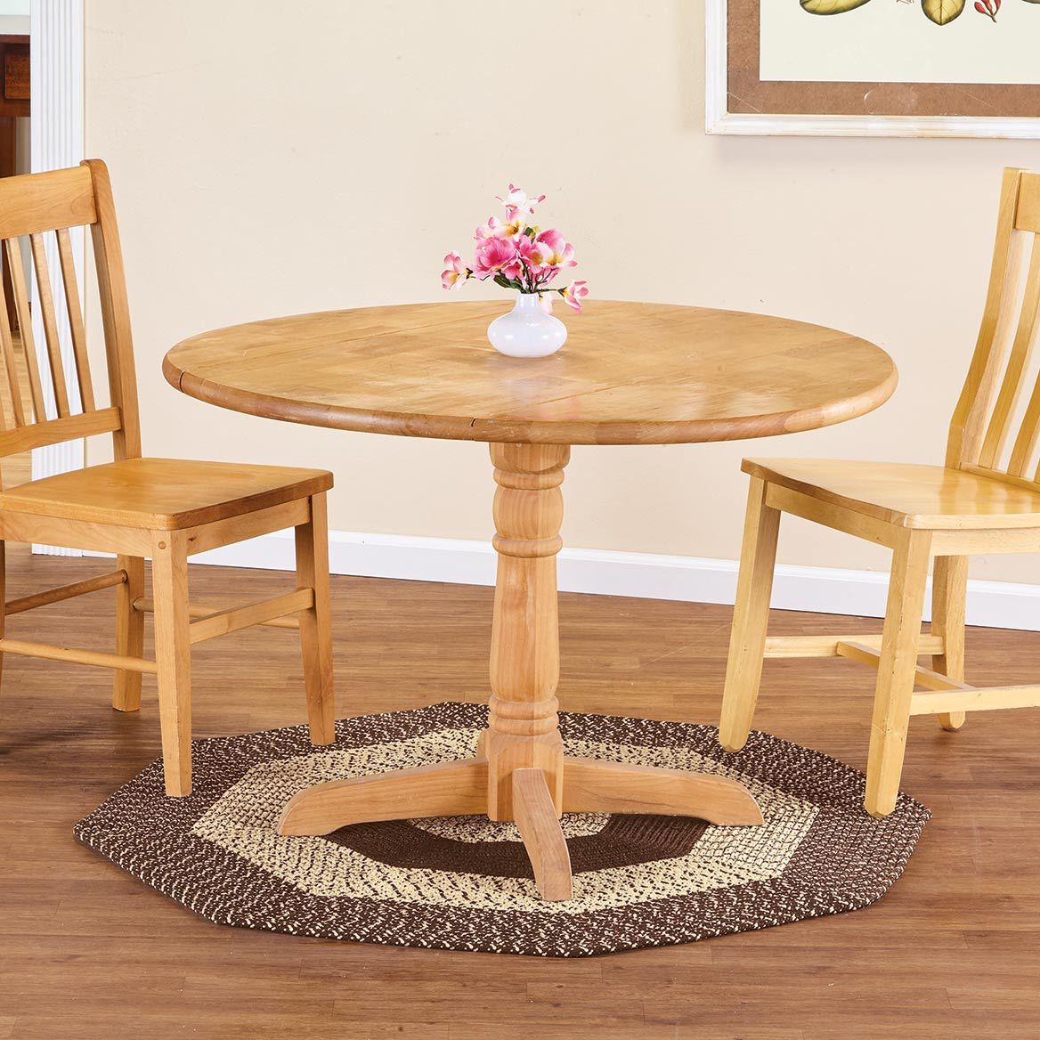 Braided Rug Polyester | Round, Oval & Runner Sizes 20"x30" to 5' x 7' | Reversible Two-Tone Country Design, 5 Colours