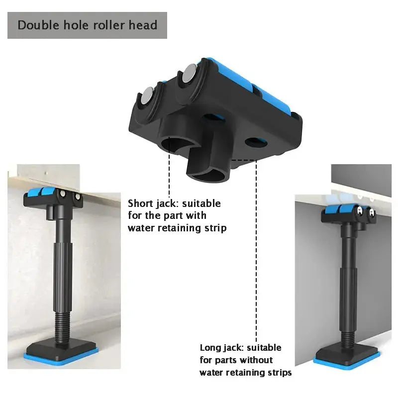 Cabinet Mounting Lifting Rails Nylon & PVC | Adjustable Height, 400 kg Load Capacity | Scratch-Free Solo Installation