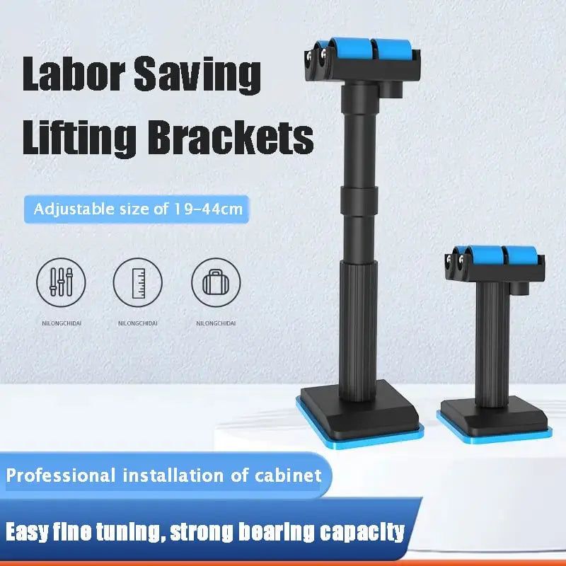 Cabinet Mounting Lifting Rails Nylon & PVC | Adjustable Height, 400 kg Load Capacity | Scratch-Free Solo Installation