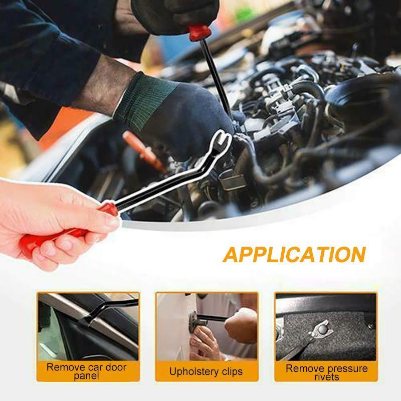 Car Fastener Clip Set Nylon | 18 Sizes, Up to 415 Pieces | Trim Removal Tool for Bumpers, Side Skirts and Panels
