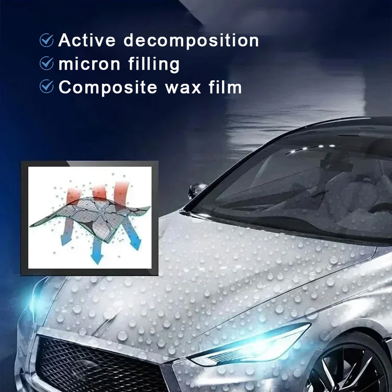 Car Scratch Repair Wax 100ml | Clear Coat Scratch Repair Compound | Reduces Scratches & Prevents Rust On All Paint Colours