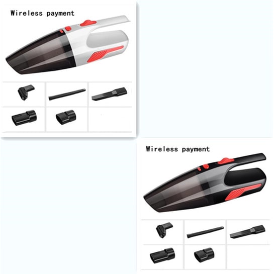 Car Vacuum Cleaner Wet and Dry Handheld | HEPA Filtration | Wired or Wireless, Crevice Tool and Extension Hose Included