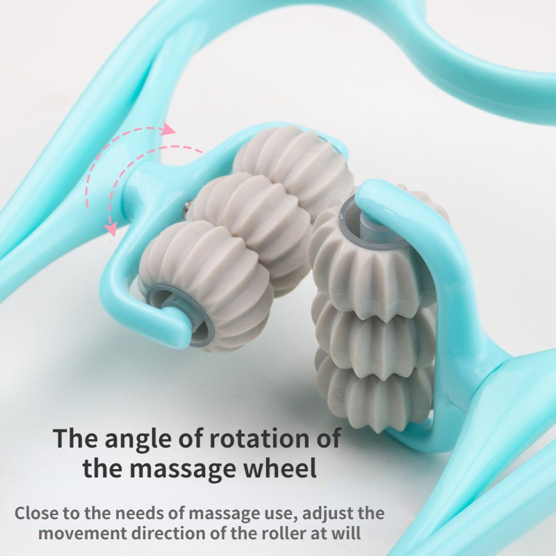 Cervical Neck Massager Roller | 6 Rotating Massage Heads | Relieves Shoulder and Neck Tension Anytime Anywhere