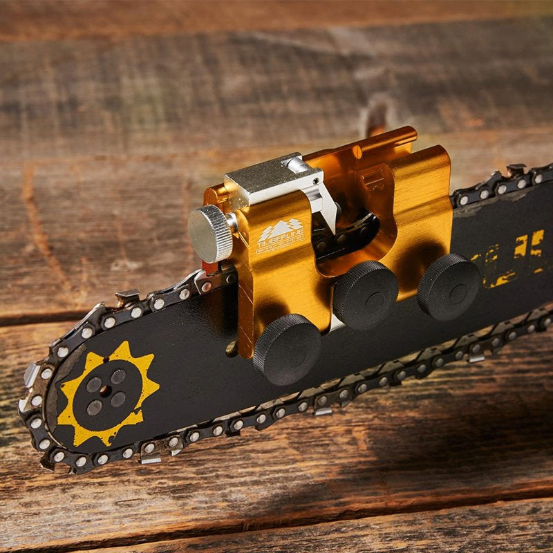Chainsaw Chain Sharpening Jig Aluminium | Fits All Chainsaw Chains, Guide Bushings Included | Precise 30 Degree Sharpening