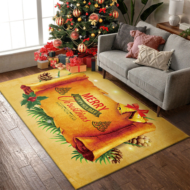 Christmas Doormat Festive Decoration | Non-Slip Backing with Dust-Trapping Design | Polyester Indoor Outdoor Mat