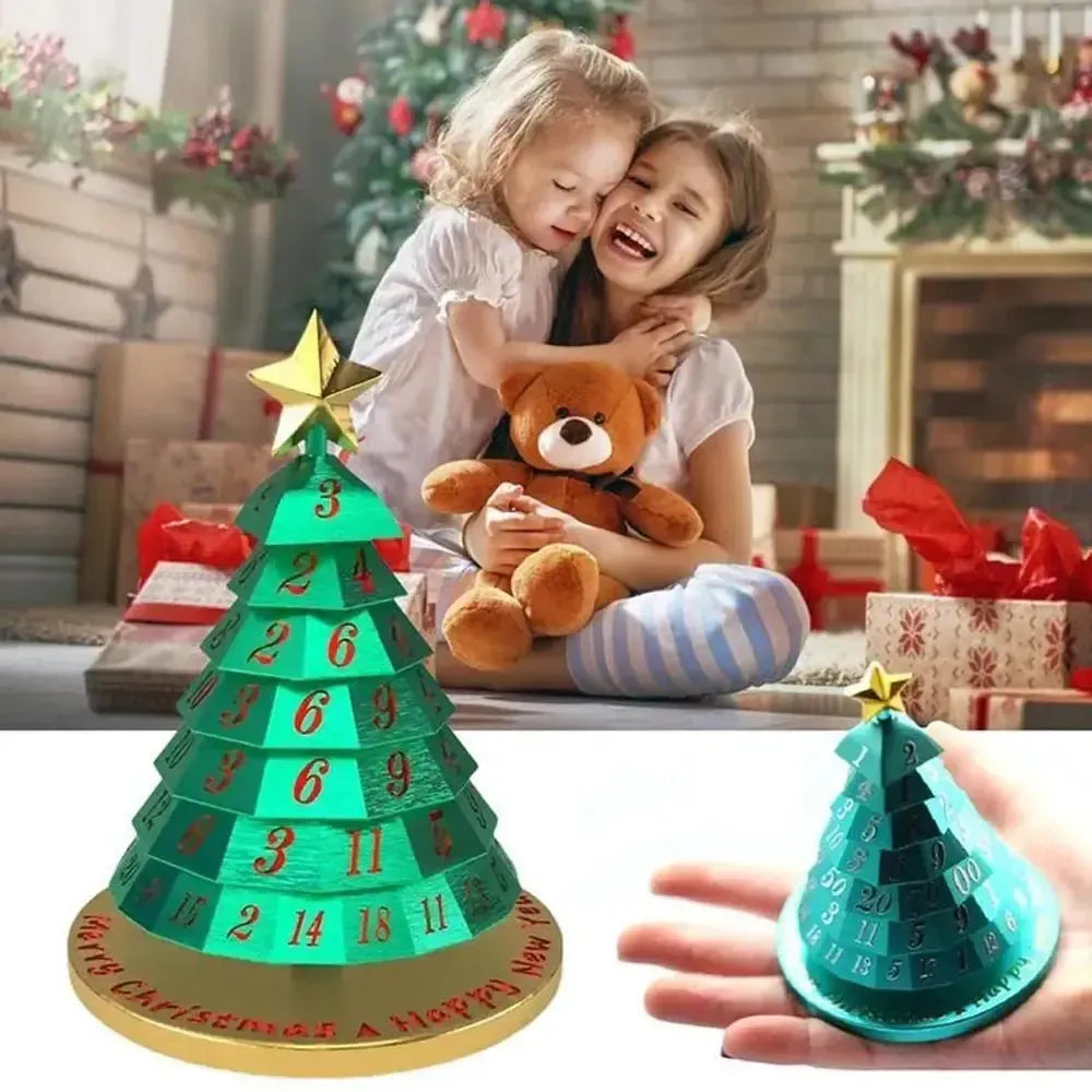 Christmas Tree Spinning Dice | Spin-Down Tabletop Dice for Tabletop RPGs and Board Games | PVC Build Resists Fading