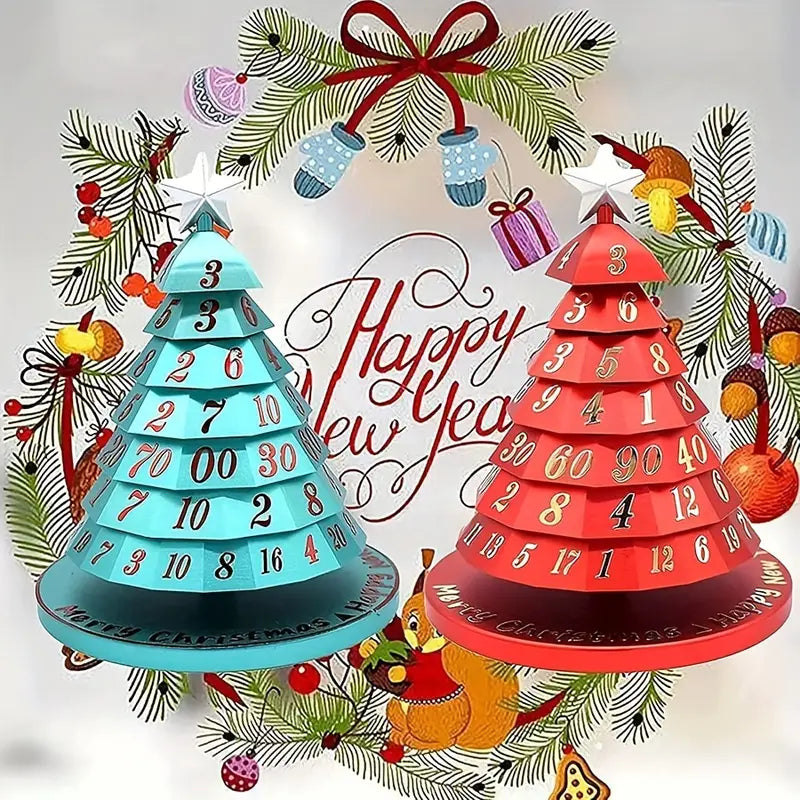 Christmas Tree Spinning Dice | Spin-Down Tabletop Dice for Tabletop RPGs and Board Games | PVC Build Resists Fading