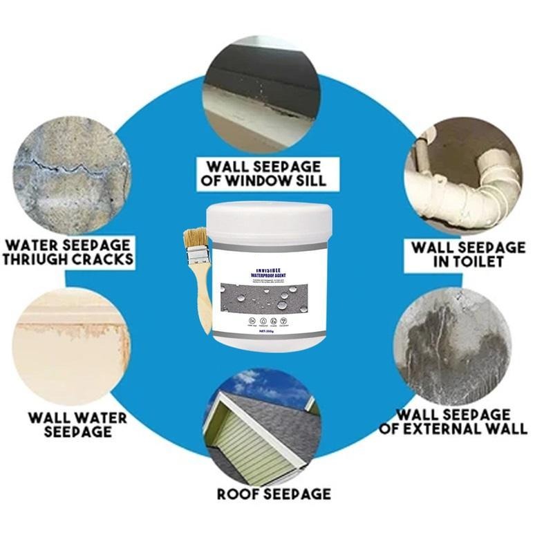 Clear Waterproof Sealant | Deep-Penetrating Crack & Joint Sealer for Tiles, Wood, Metal | Invisible Leak Protection