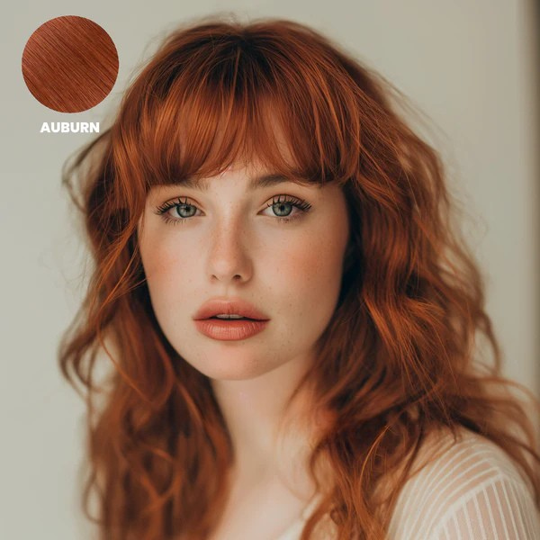 Clip-In Fringe Hairpiece | 100% Remy Human Hair | Heat-Resistant Styling, Colour-Match Blend & Secure All-Day Clip Grip
