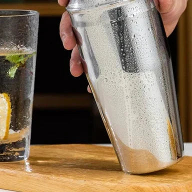 Cocktail Shaker Set | Curved Stand, Full Tool Lineup