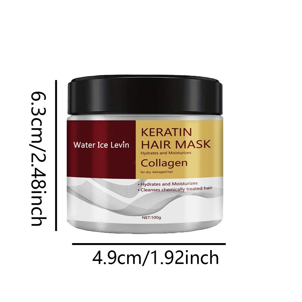 Collagen Keratin Hair Mask for Damaged Hair | 100g Deep Conditioning Treatment | Reduces Frizz, Strengthens Split Ends
