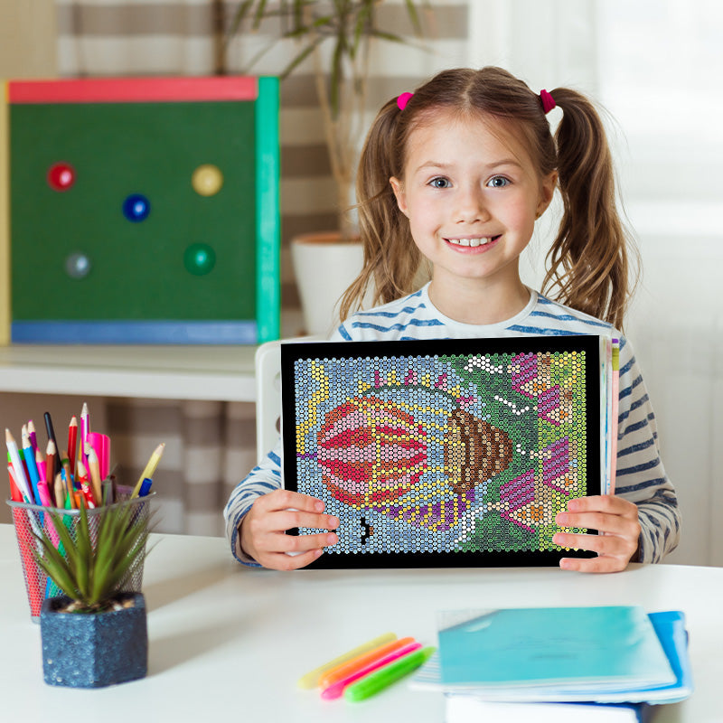 Colour by Numbers Activity Book | 100 Mosaic Designs on Black Backgrounds | Relaxing Creative Hobby for All Ages