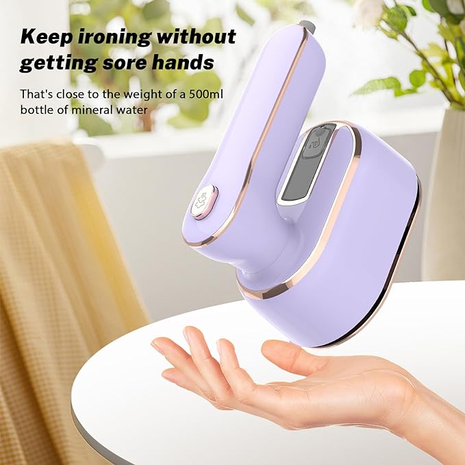 Compact Steam Iron | Small Soleplate, Top Mounted Handle
