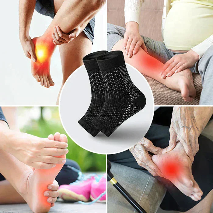 Compression Foot Sleeves for All-Day Wear | Supports Circulation & Pain Relief | Breathable Stretch Knit Design