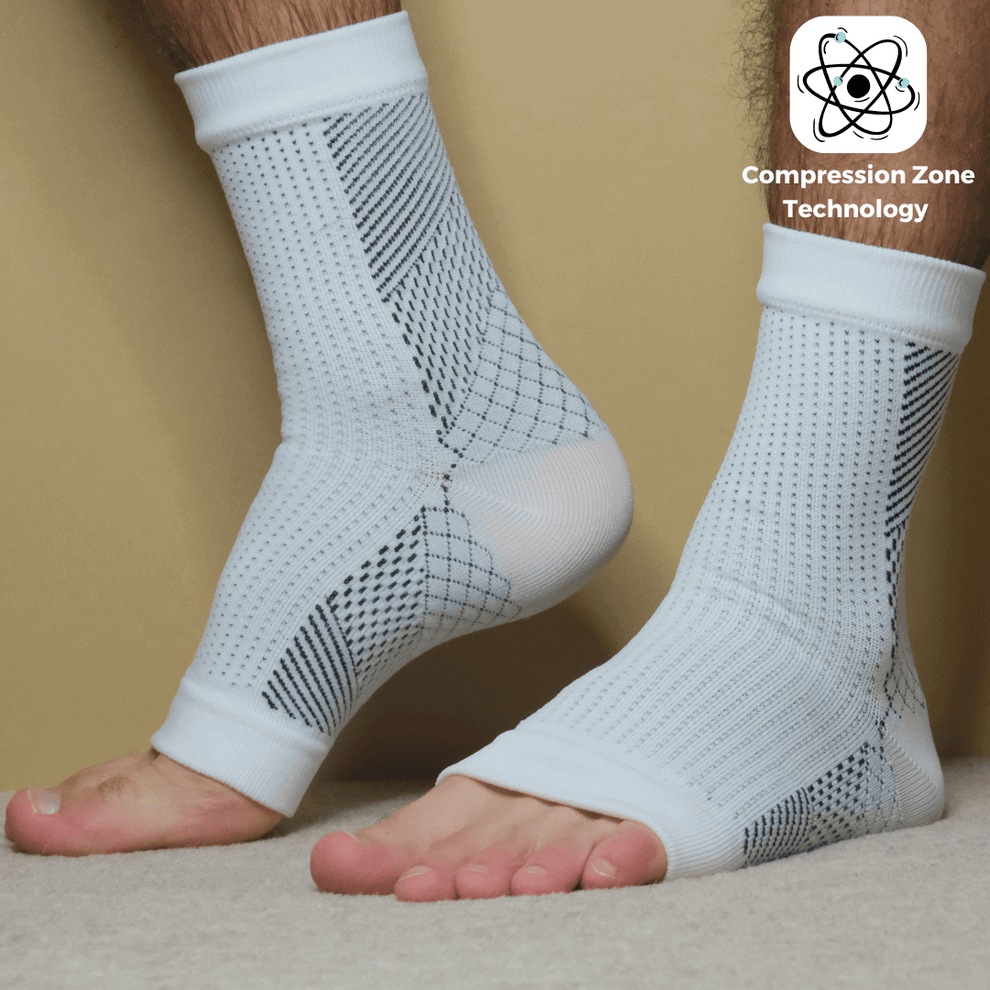 Compression Foot Sleeves for All-Day Wear | Supports Circulation & Pain Relief | Breathable Stretch Knit Design