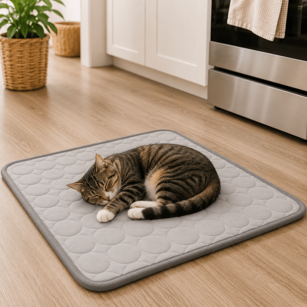 Cooling Pet Bed | Quilted Self-Cooling Mat for Dogs & Cats