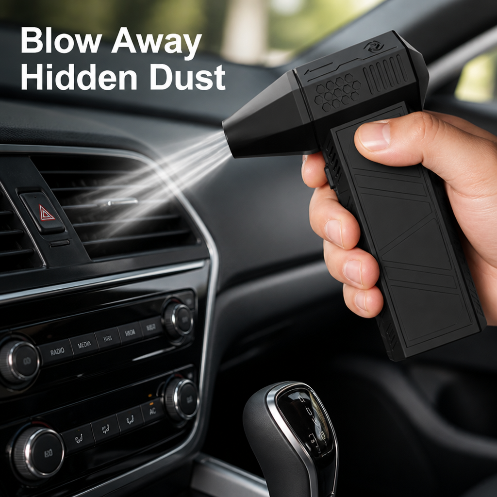 Cordless Air Duster | Brushless Motor with Rechargeable Battery | Up to 40 Minutes Runtime, Portable Dust Blower