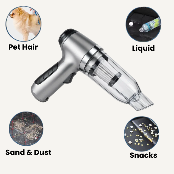 Cordless Car Vacuum Cleaner | 95,000PA Suction, Vacuum & Blower Modes | USB-C Rechargeable, 20-Day Battery Life