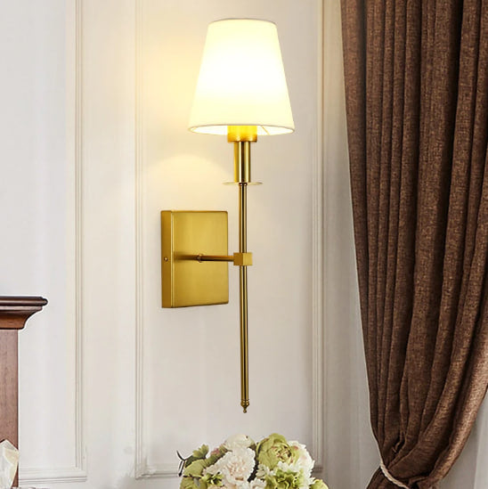 Cordless LED Wall Light Metal 61 x 11.8 cm | Gold or Black, Square or Round | No-Wire Fitting, 16-Colour Remote Dimming