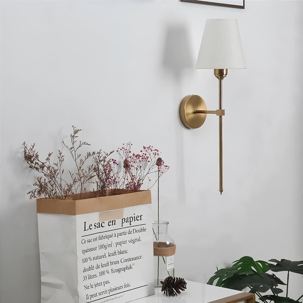Cordless LED Wall Light Metal 61 x 11.8 cm | Gold or Black, Square or Round | No-Wire Fitting, 16-Colour Remote Dimming