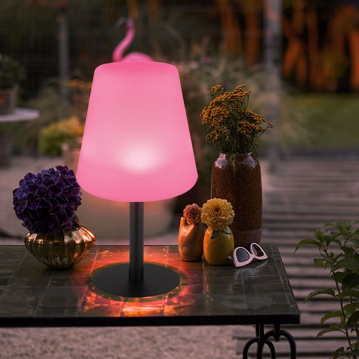 Cordless Rechargeable Table Lamp | IP65 Waterproof, 16 Colours | Dimmable, 2000 mAh USB Charging, 8-12 Hour Runtime