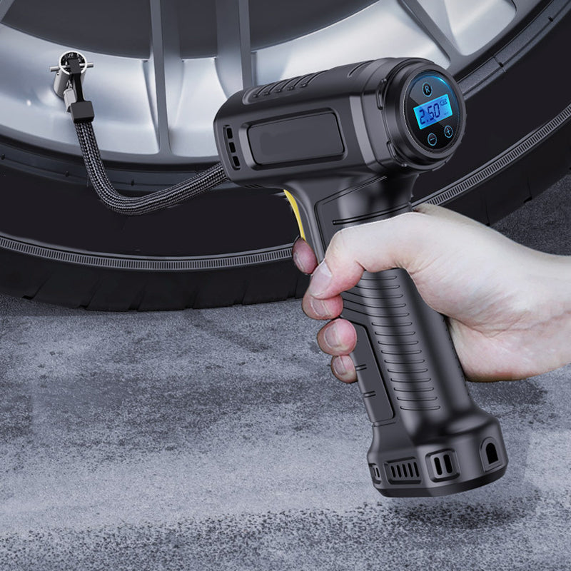 Cordless Tyre Inflator Pump | Digital Display with Smart Auto Shut-Off | 35 L/min Fast Inflation, USB Rechargeable