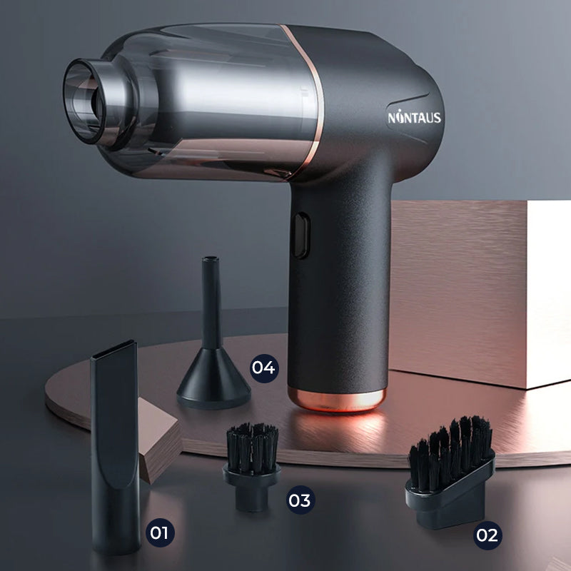 Cordless Vacuum | 3-in-1 Handheld Car Vacuum and Air Blower with Attachments