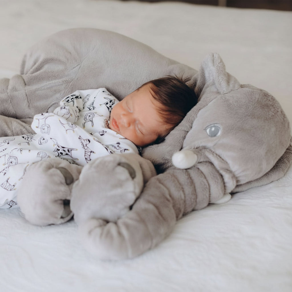 Cozy Cuddle Moments For Baby | Giant Plush Elephant Pillow Toy
