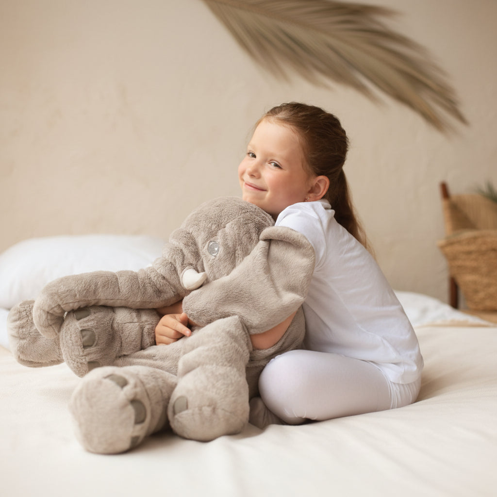Cozy Cuddle Moments For Baby | Giant Plush Elephant Pillow Toy