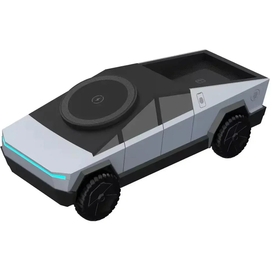 Cyberdock Wireless Charging Station | Pad Top, Four Wheels
