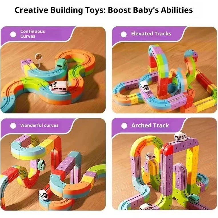 DIY Magnetic Track | Building Block Train Set