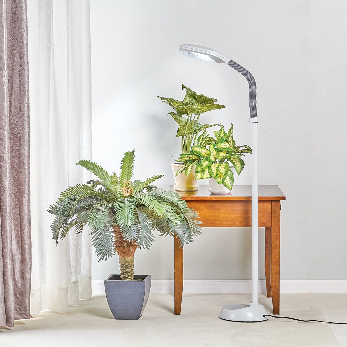 Daylight Floor Lamp 153.7cm High | 27-Watt LED Bulb, 5,000 Hour Life | Glare-Free Light Brightens Mood, Reduces Eyestrain