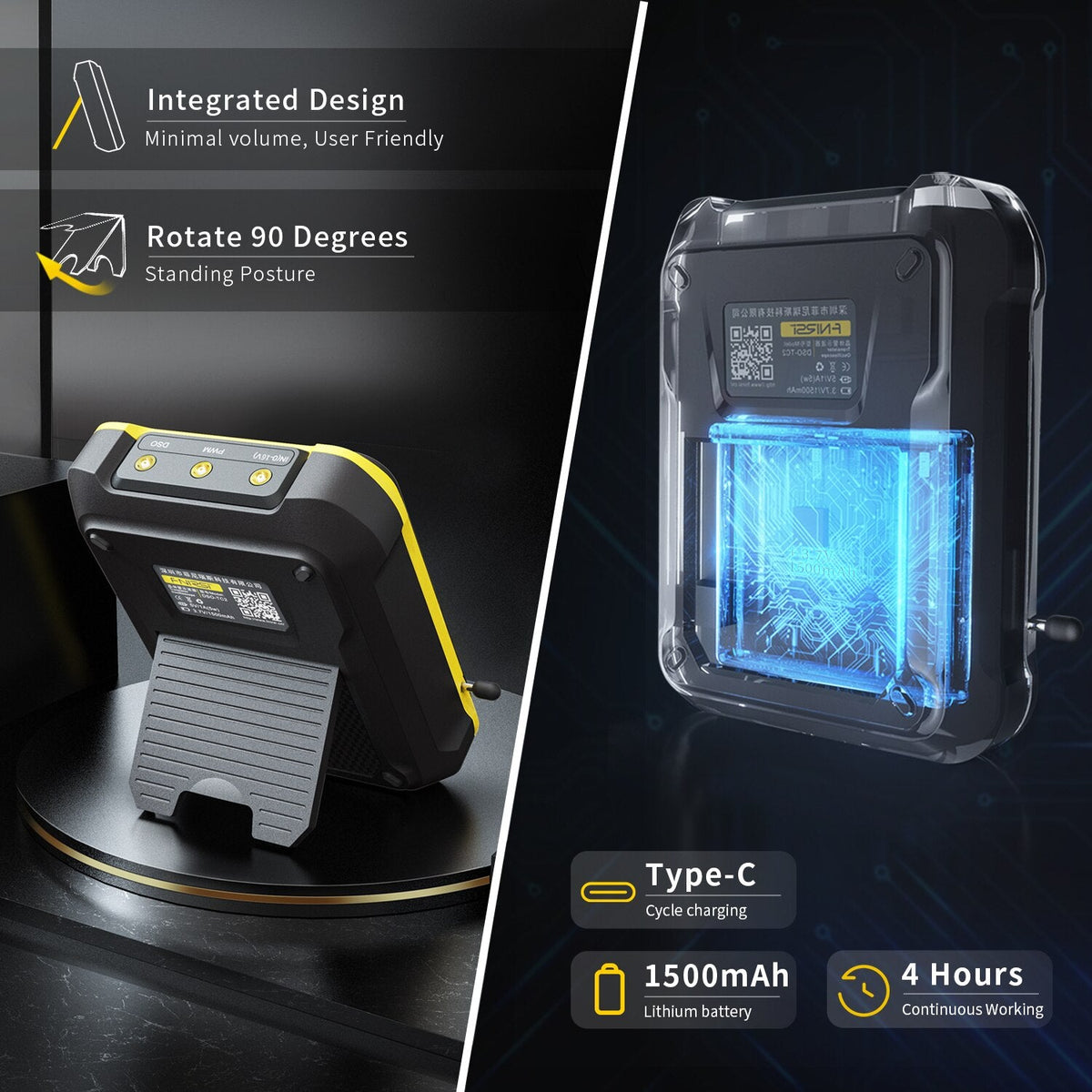 Digital Volt Tester Compact Portable with Transistor Test Function