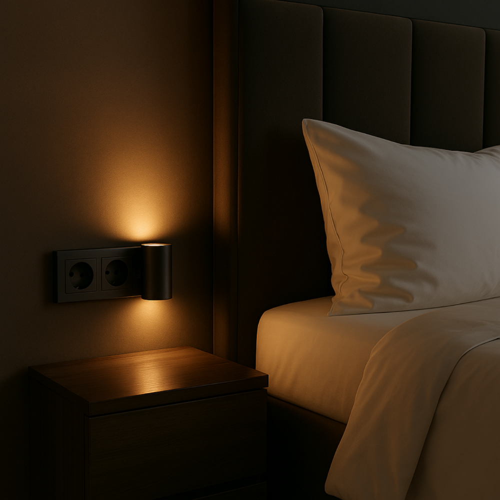 Dimmable LED Night Light | GlowEase Plug-In Adjustable Lamp