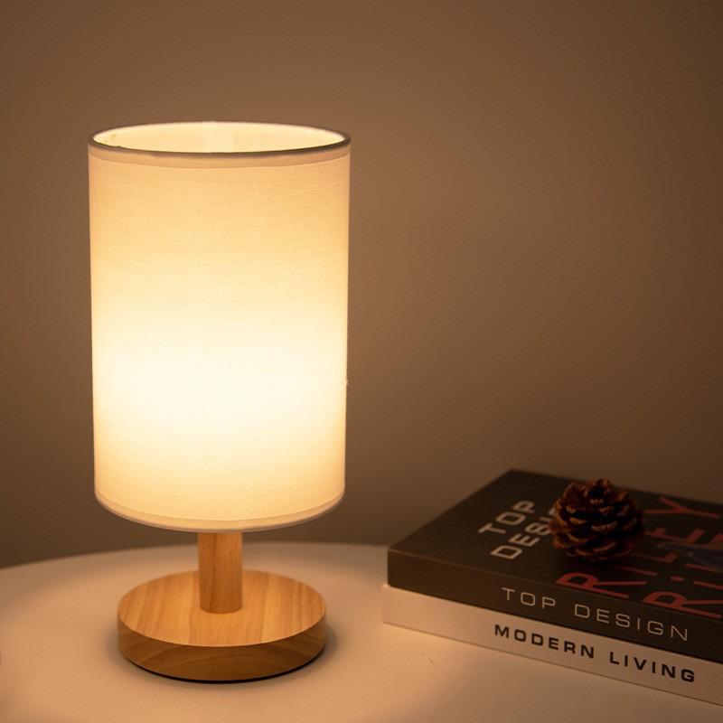 Dimmable Table Lamp with Remote Control | Plain White or Textured Grey | 3 Light Colours, USB Powered