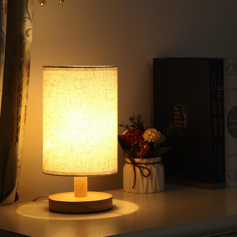 Dimmable Table Lamp with Remote Control | Plain White or Textured Grey | 3 Light Colours, USB Powered