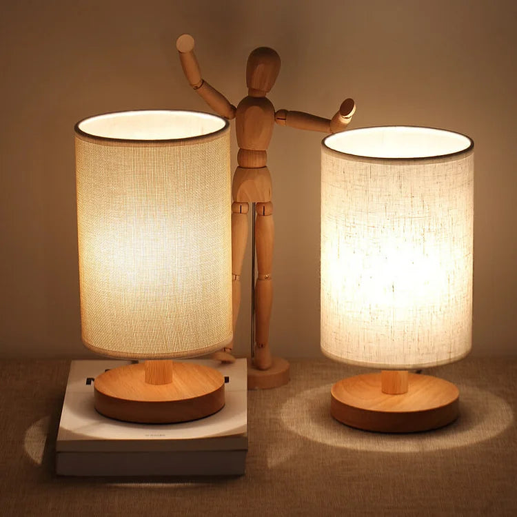 Dimmable Table Lamp with Remote Control | Plain White or Textured Grey | 3 Light Colours, USB Powered