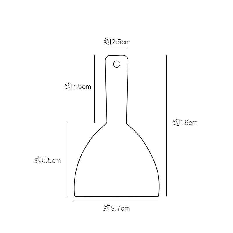 Dough Scraper Cutter Plastic | Tri-Angle Shovel for Dough, Butter & Chocolate | Scratch-Free, Dishwasher Safe Baking Tool