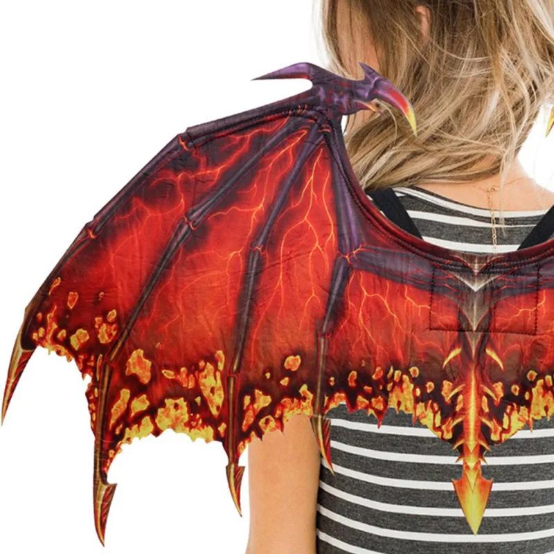 Dragon Wing Costume Accessory | Halloween Cosplay Carnival Party Wings | Lightweight Back-Worn Fantasy Costume Design